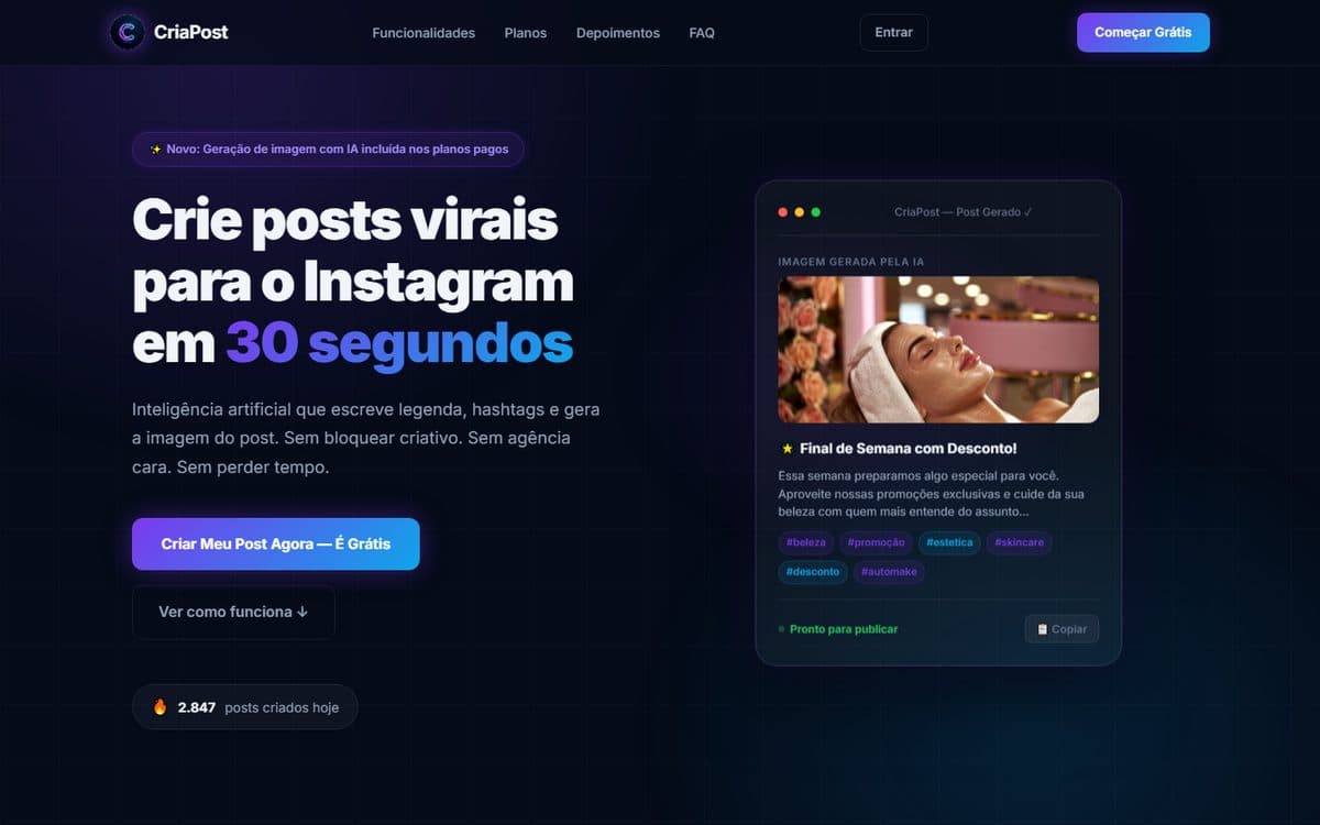 Site do CriaPost